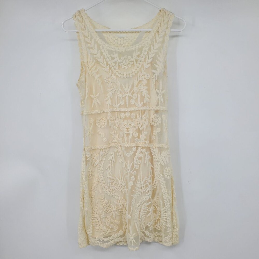 Express Lace Overlay Babydoll Y2K Inspired Women's‎ Sheath Lined Dress XS